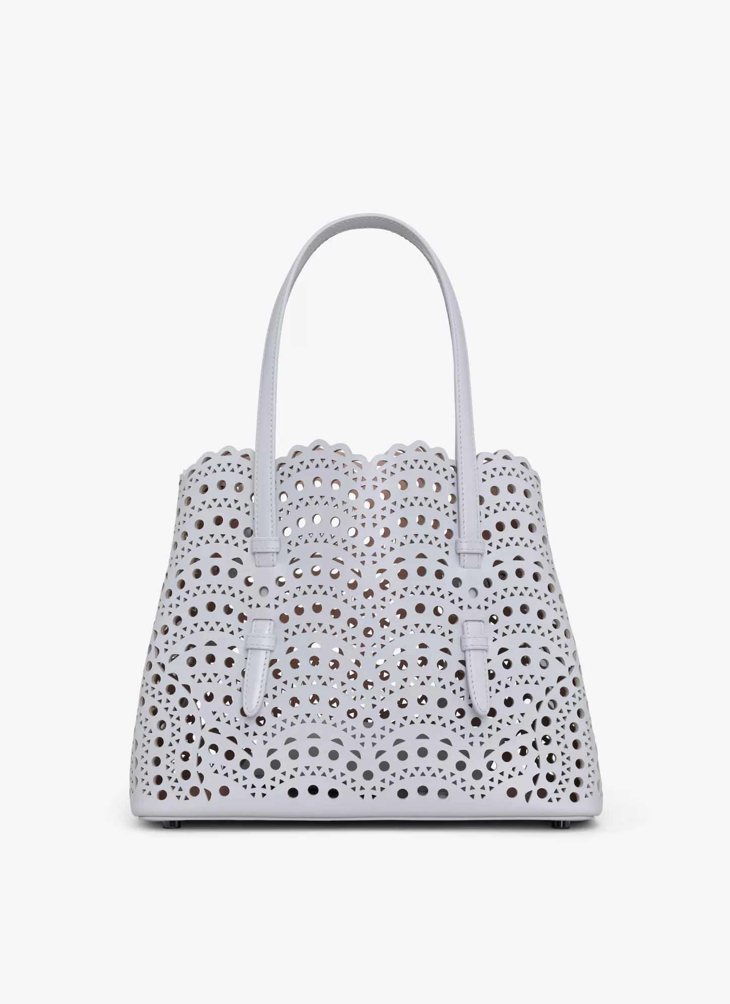 Alaïa MINA 25 BAG IN VIENNE WAVE CALFSKIN Pearl Flash Sale