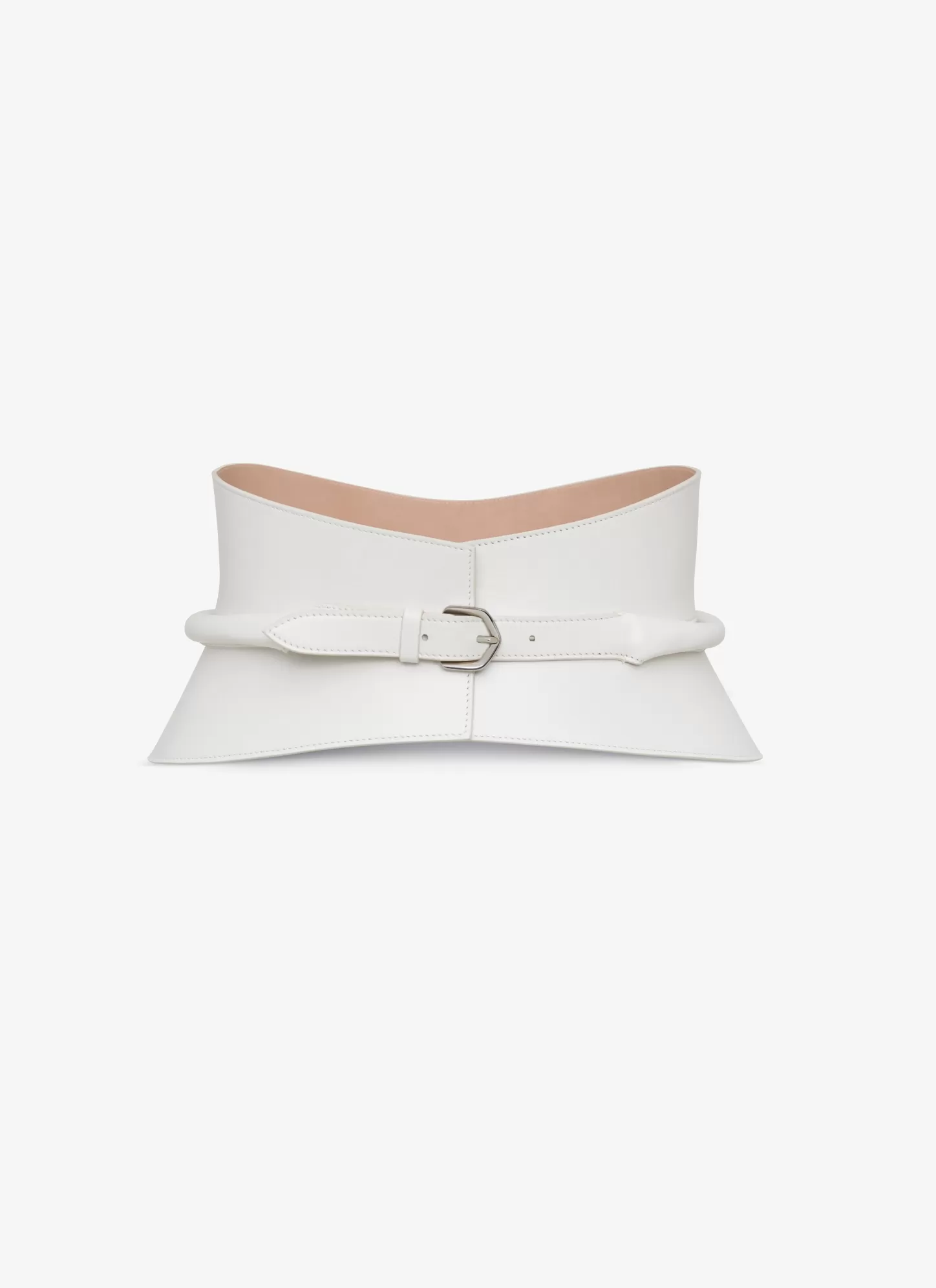 Alaïa NEO BUSTIER BELT IN CALFSKIN Nude Flash Sale