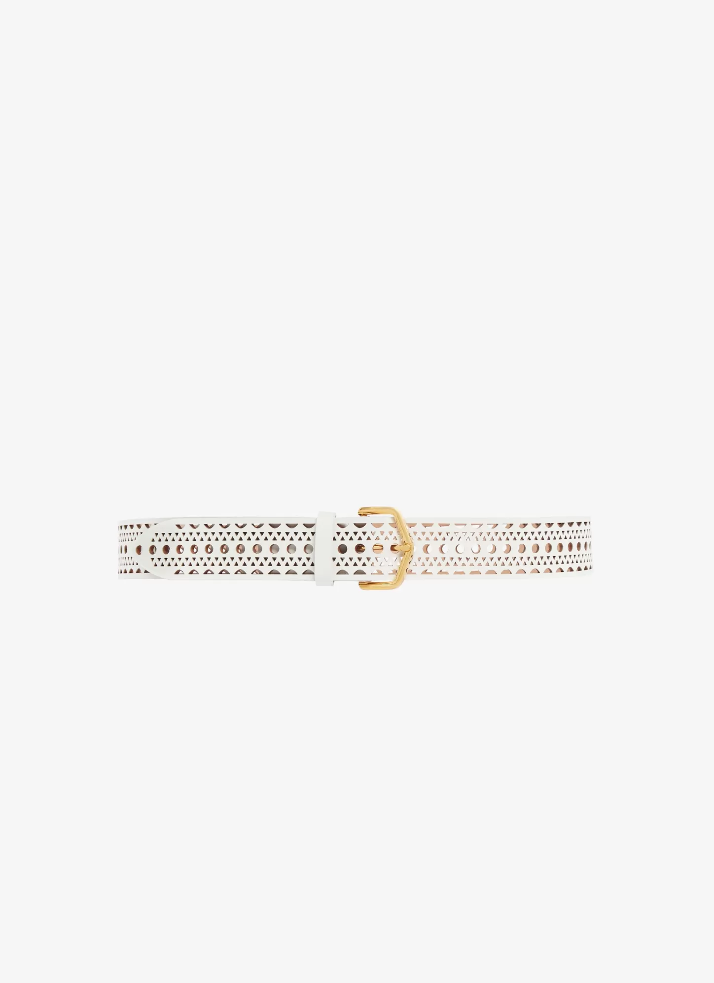 Alaïa NEO VIENNE BELT IN CALFSKIN White Discount