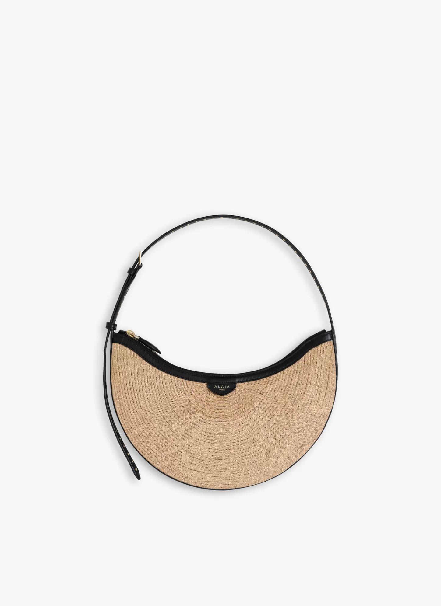 Alaïa ONE PIECE DEMI LUNE BAG IN PAPER STRAW Natural Store