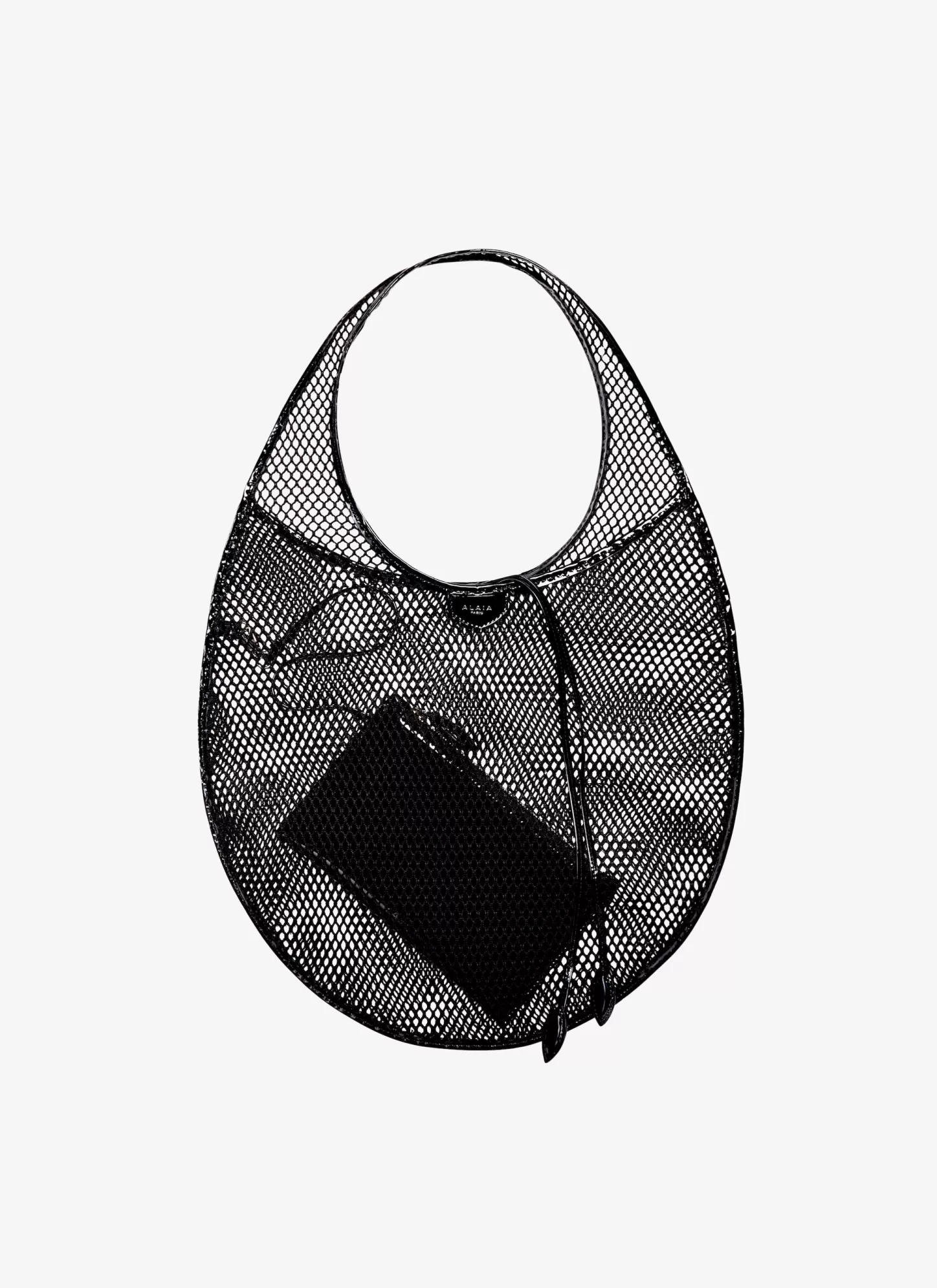 Alaïa ONE PIECE MEDIUM BAG IN FISHNET Black Store