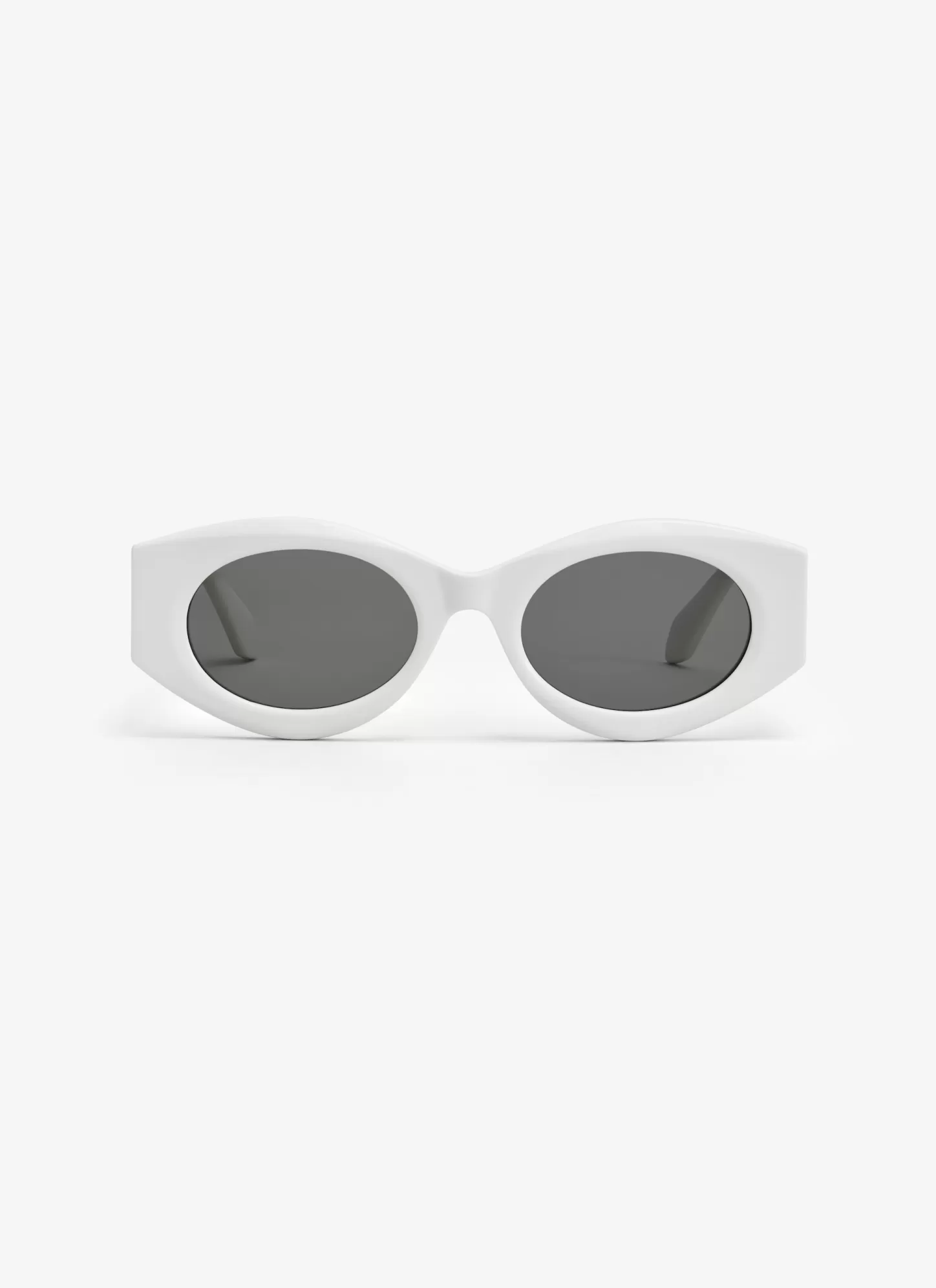 Alaïa OVAL SUNGLASSES White Flash Sale