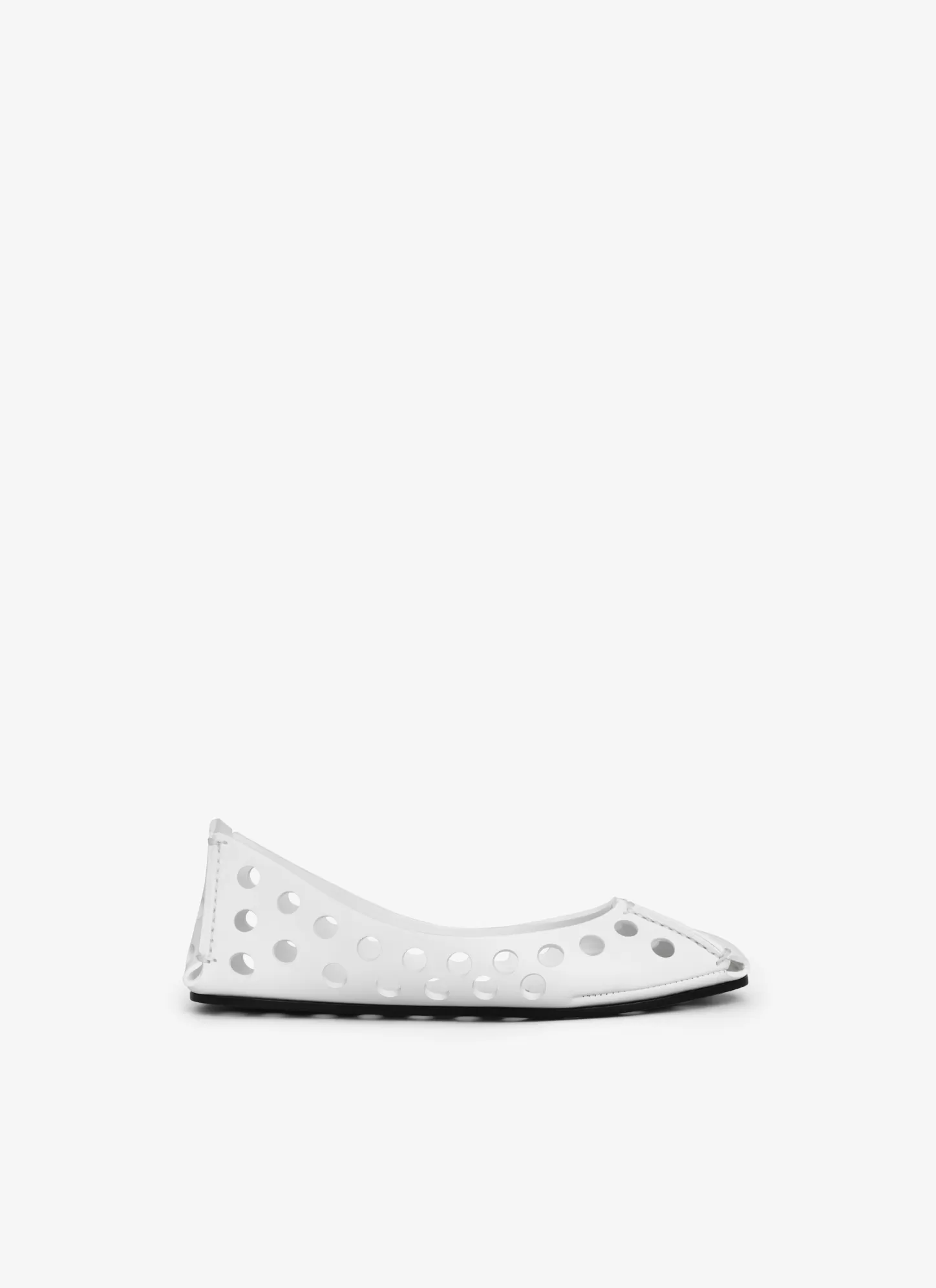 Alaïa PERFO BALLET FLATS IN CALFSKIN White Cheap