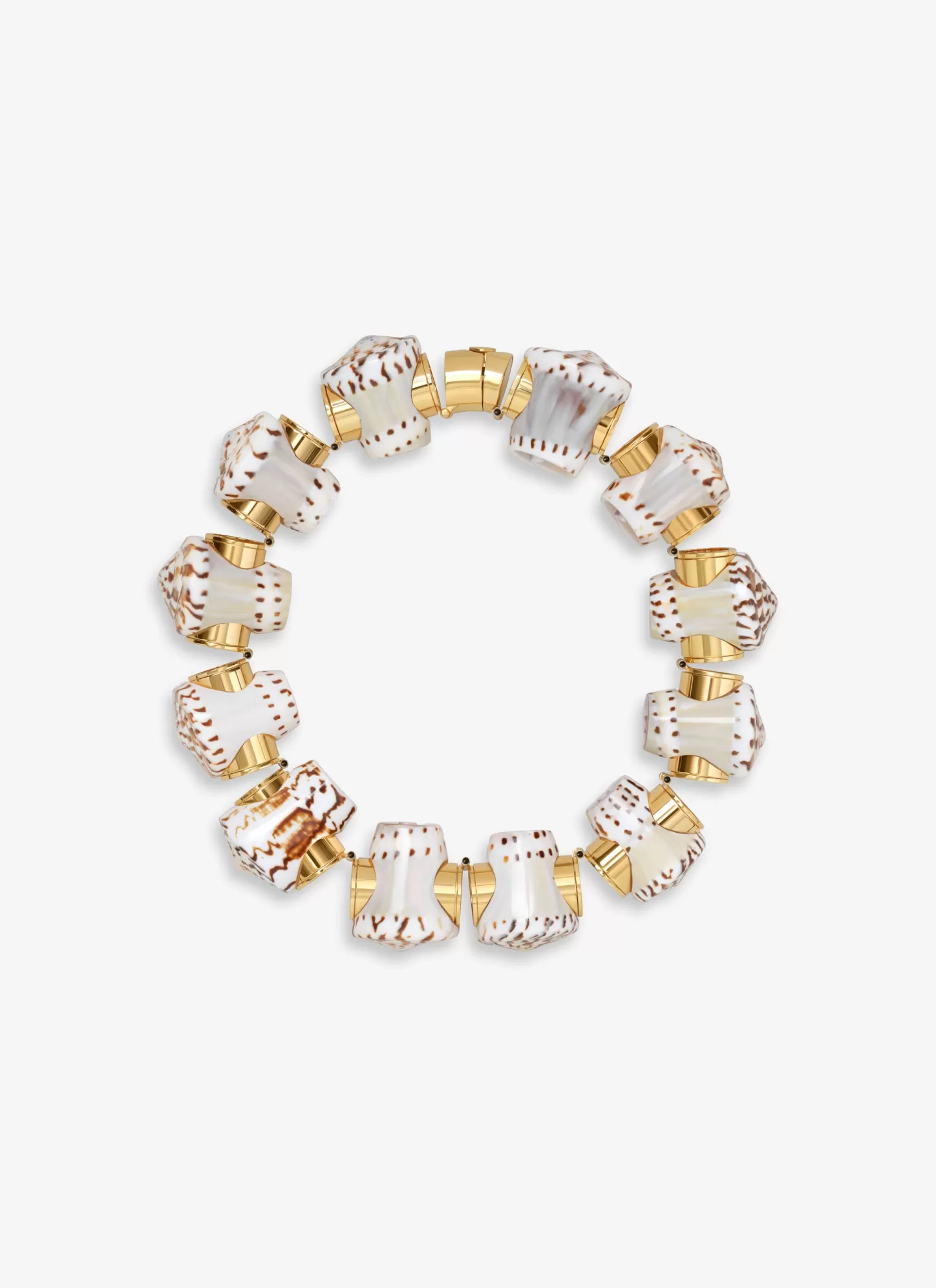 Alaïa SHELL NECKLACE NATURAL/GOLD Hot