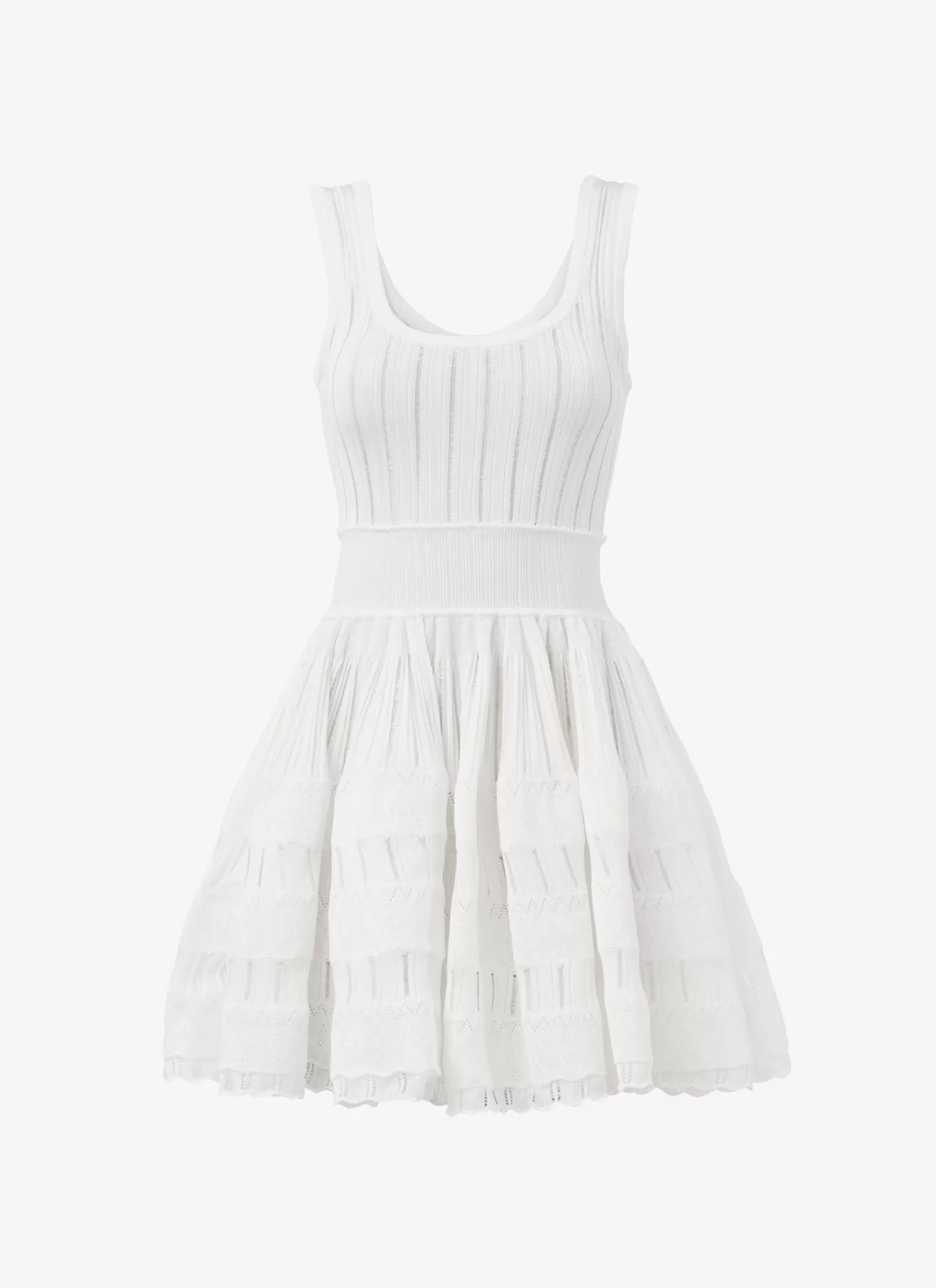 Alaïa Shiny Crinoline Dress Optic White Shop
