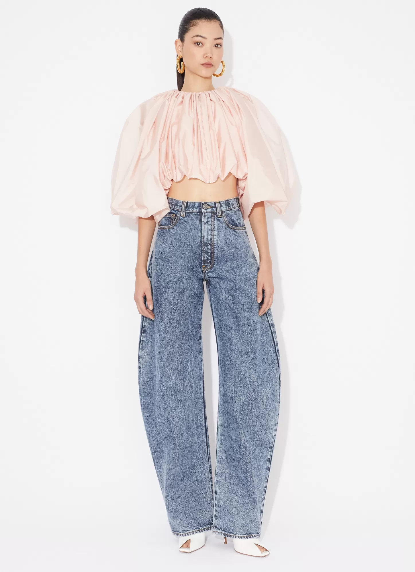Alaïa SHORT PUFFED JACKET Pale Pink Fashion