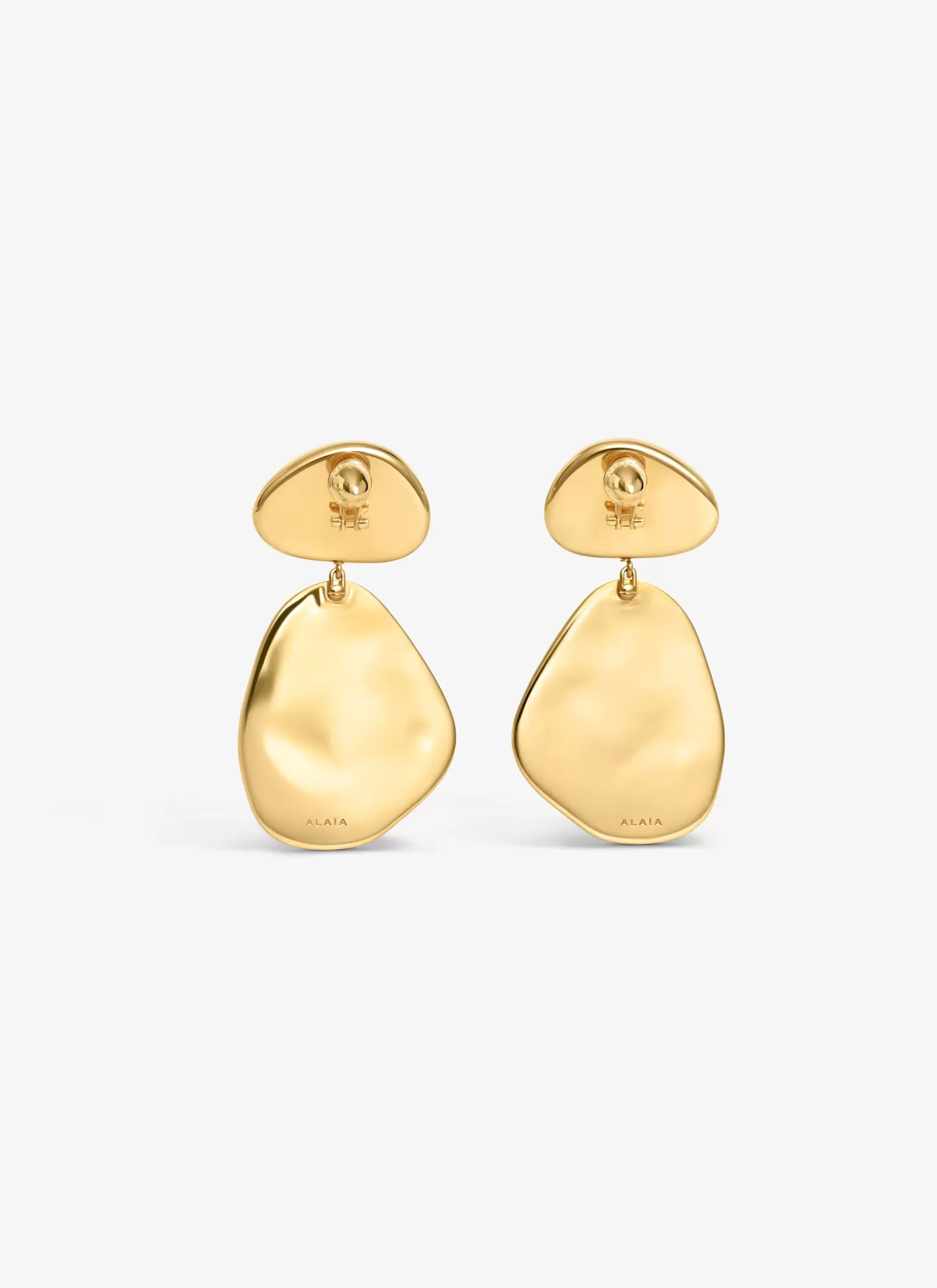 Alaïa SPECCHIO EARRINGS Black/Transparent Shop