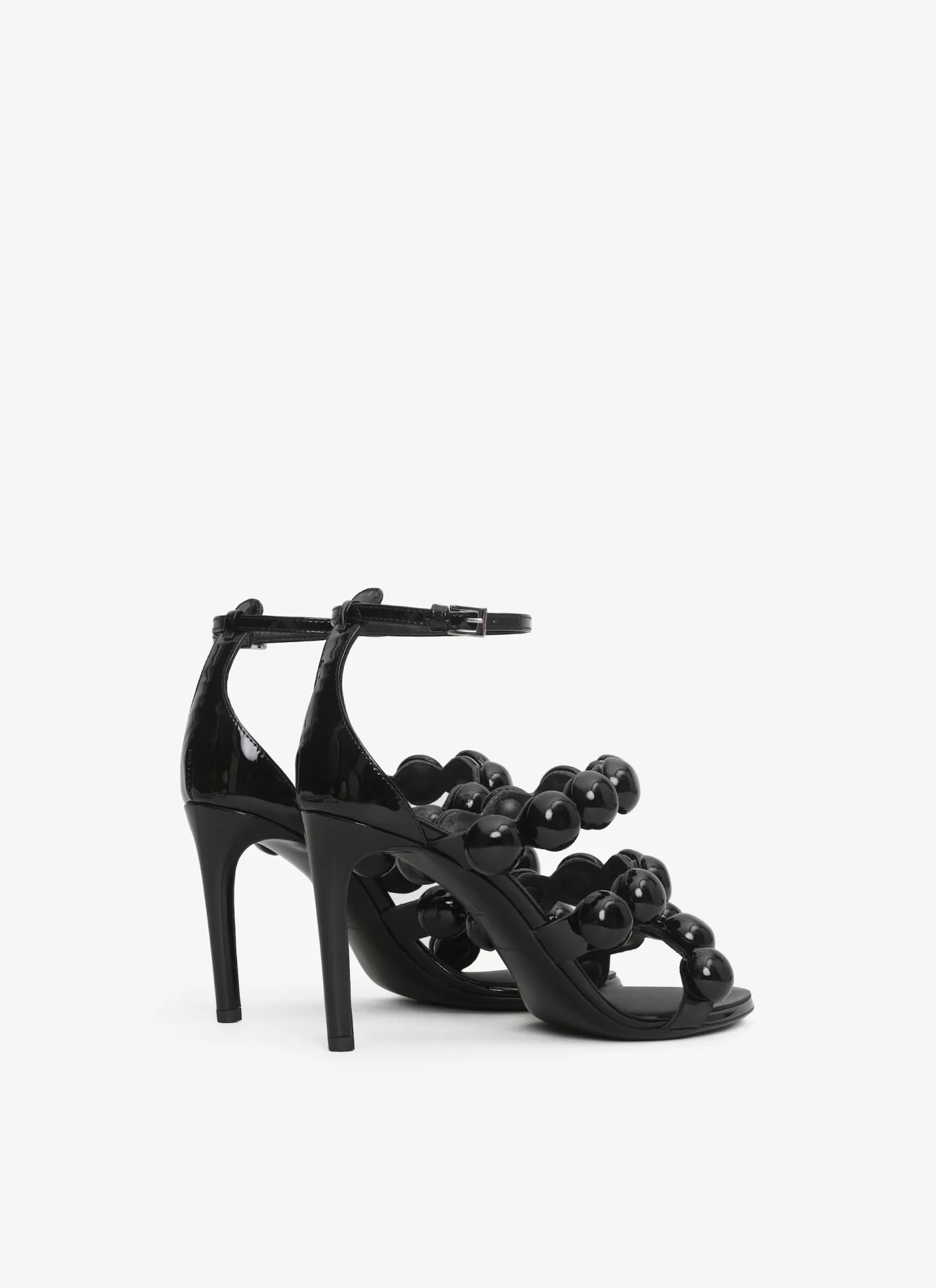 Alaïa SPHERE SANDALS IN PATENT LEATHER Black Fashion