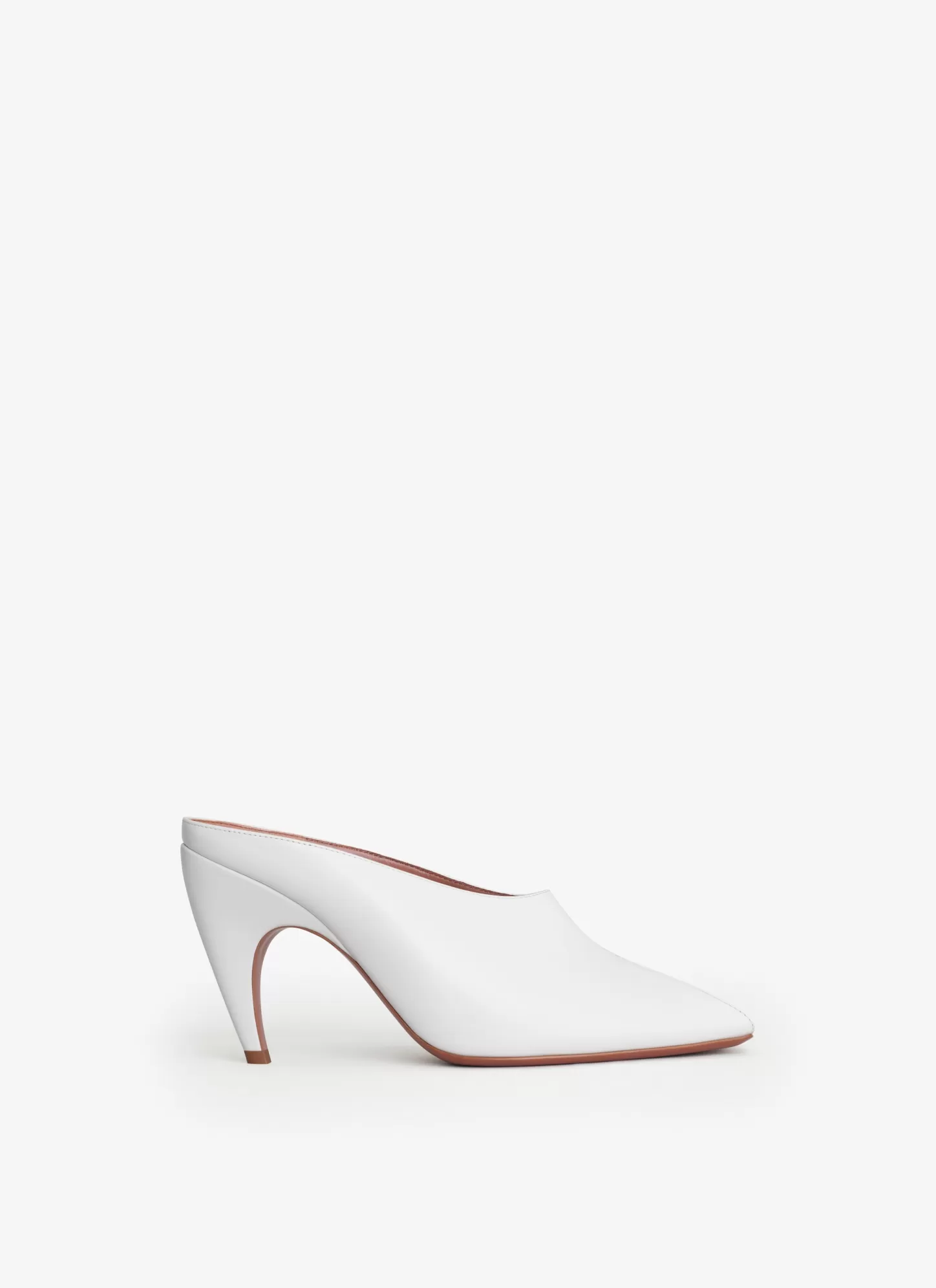 Alaïa SPIKE MULES IN CALFSKIN Nude Fashion