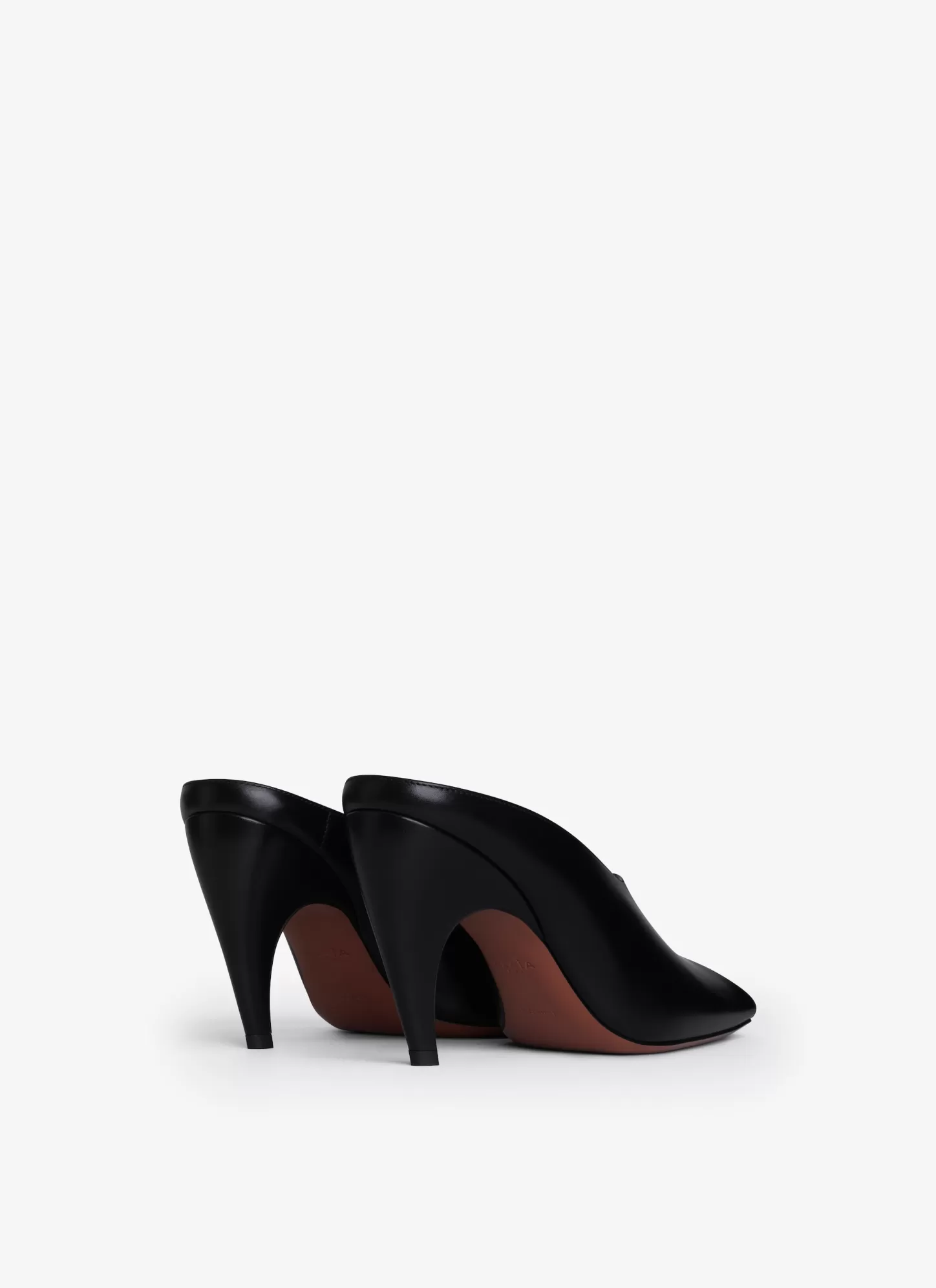 Alaïa SPIKE MULES IN CALFSKIN Black Online