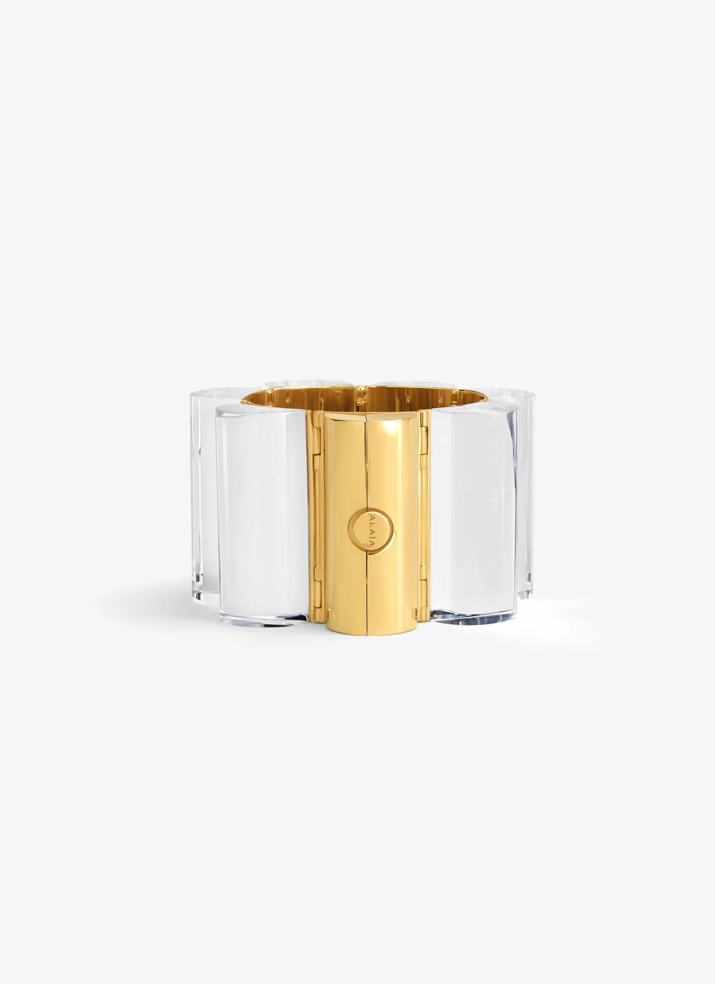 Alaïa STACKING TUBE BRACELET Black/Transparent Clearance