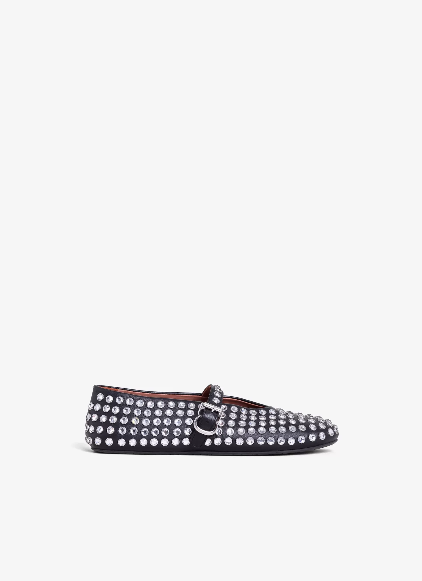 Alaïa Strass Lambskin Ballet Flats Black Cheap