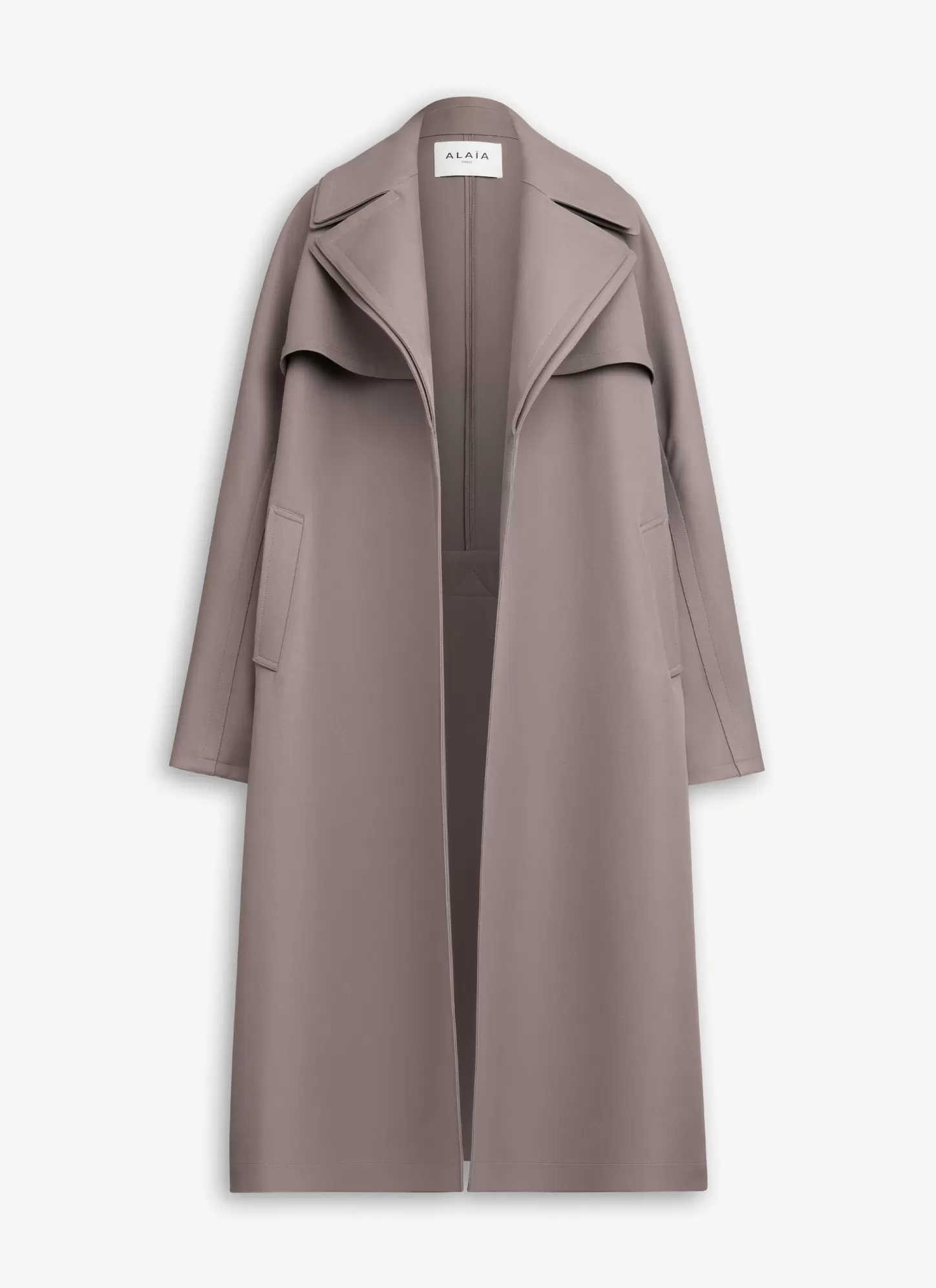 Alaïa TRENCH COAT Brown-Brown-Grey Best Sale