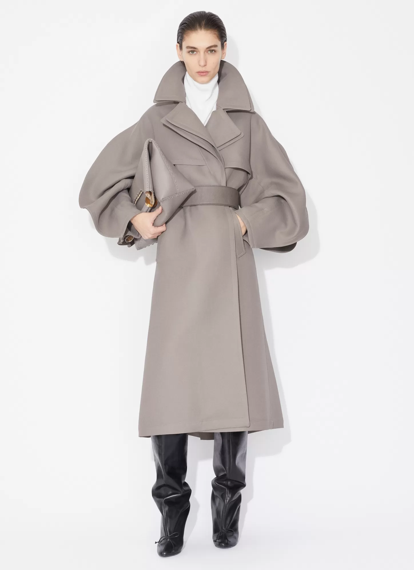 Alaïa TRENCH COAT Brown-Brown-Grey Best Sale