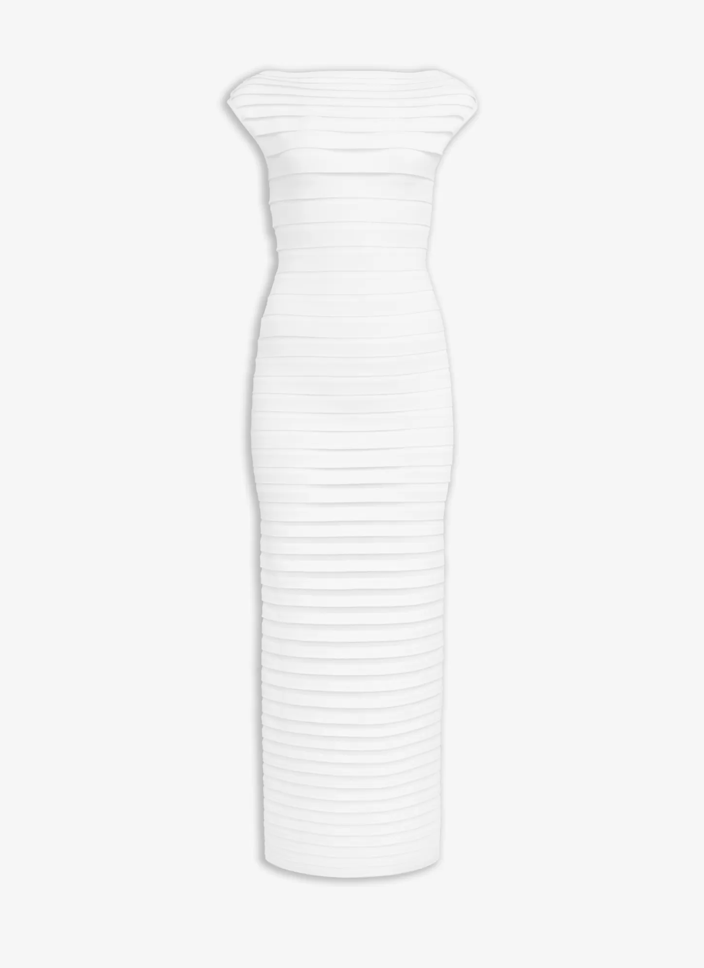 Alaïa TUBE SHEER MIDI DRESS White Hot